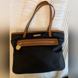 Black and Tan Shoulder Bag